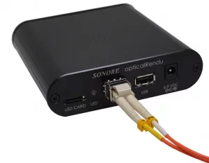 Sonore opticalRendu Deluxe fiber network streamer — rear panel
