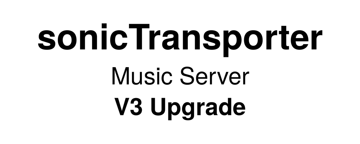 sonicTransporter V3.0 upgrade