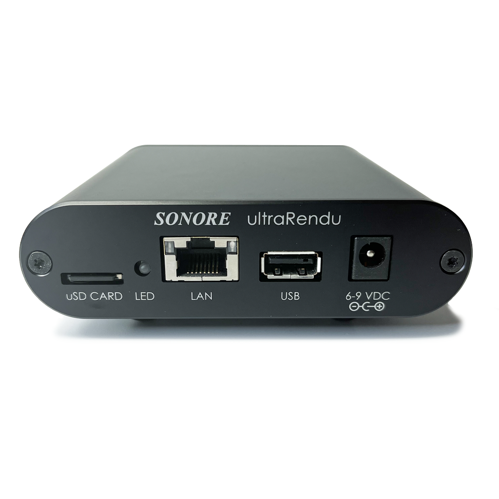 Sonore ultraRendu Plus network streamer — rear panel